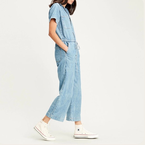 Levi’s Wide Leg Denim Jumpsuit - Picture 5 of 12